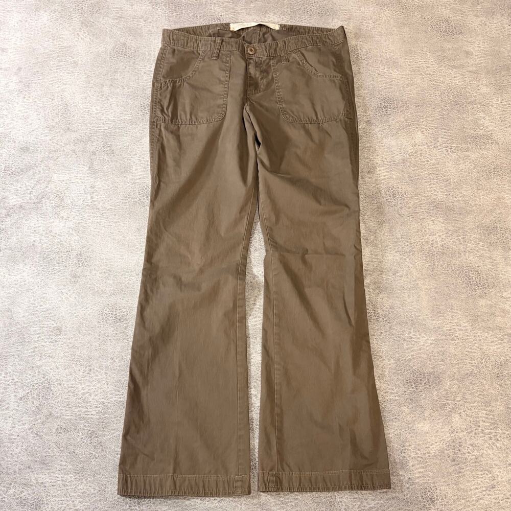 Brown Hollister Flare Utility Low Rise Pants